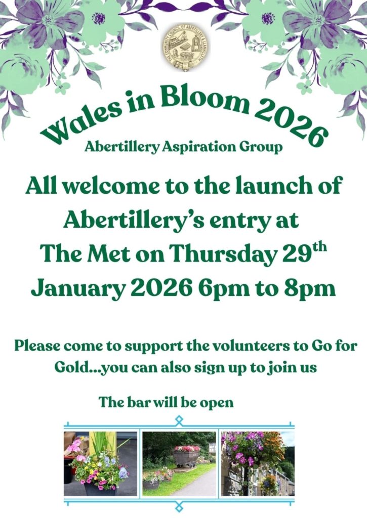 Poster for Wales in Bloom Launch Event