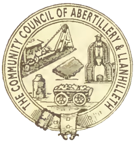 Abertillery and Llanhilleth Community Council emblem badge.
